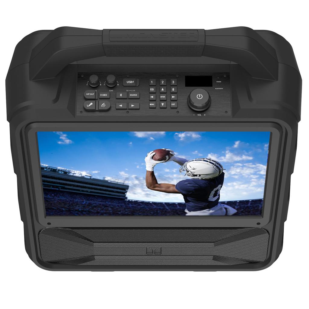 Monster Altavoz Bluetooth Portátil con Pantalla LCD Integrada 39.62 cm / 15.6" Pulgadas MNVISION156-C