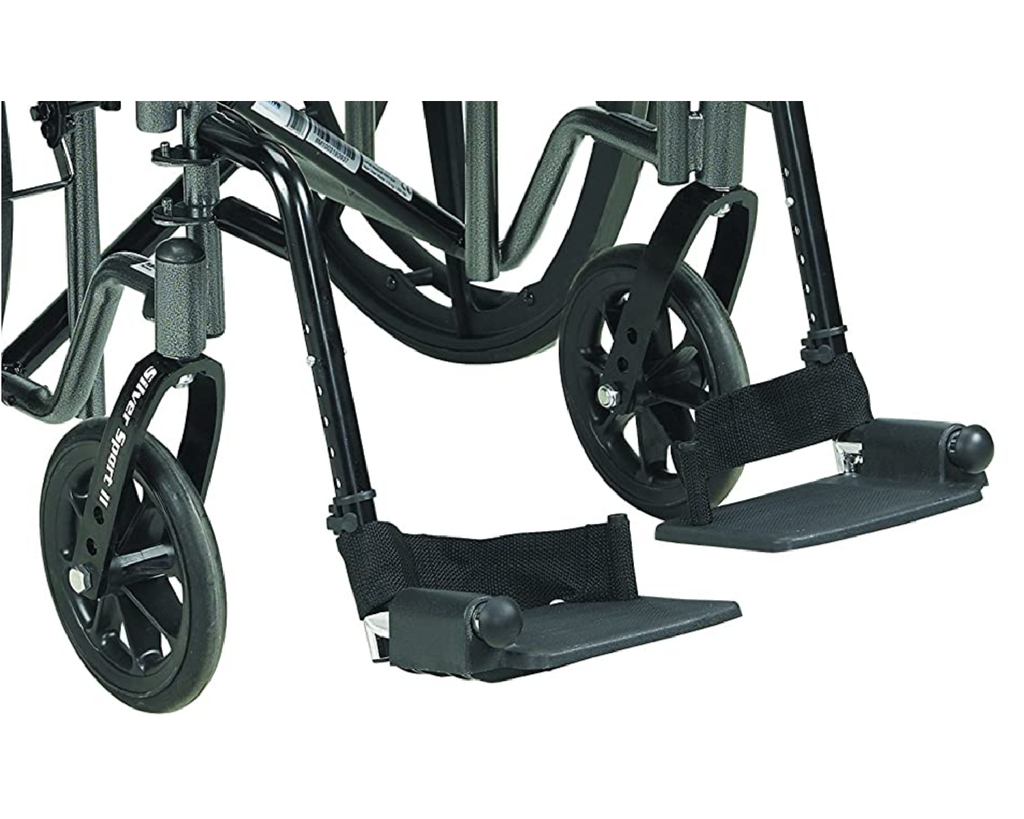 Silla de Ruedas Manual Plateada Sport Ii PS-SSP218DDA-SF