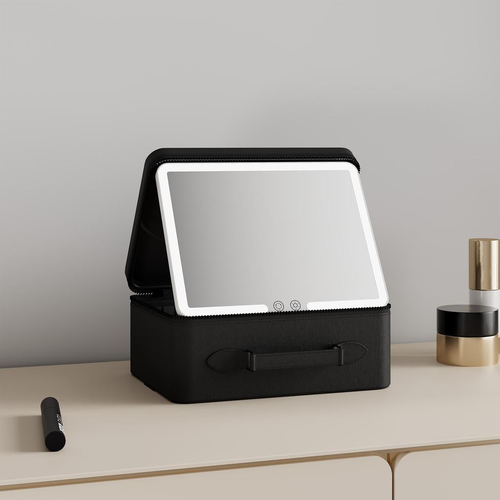 Sheffield Labs Bolsa para Maquillaje con Espejo de Luz LED
