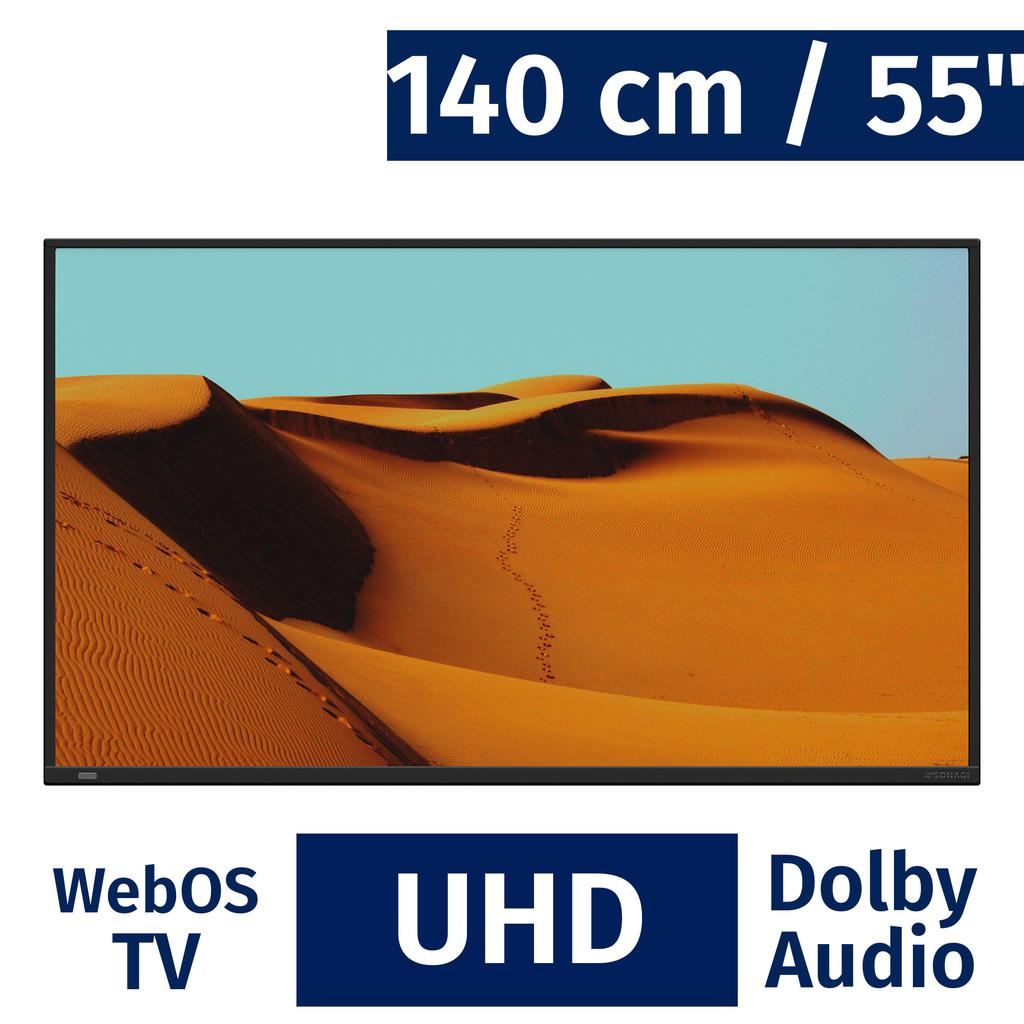 Sonagi 140 cm + Pulgadas Smart WebOs UHD TV para Exteriores S55U1000A1NA