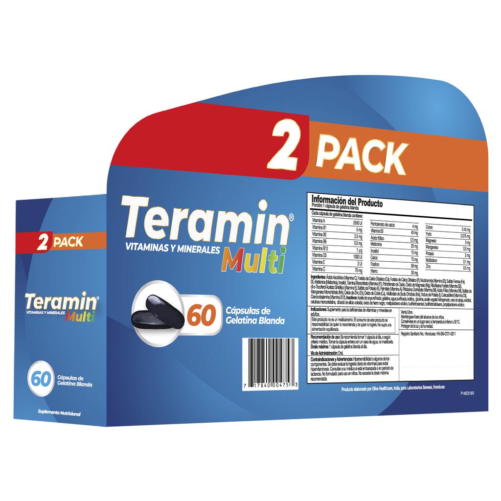 Teramin Multi Vitaminas y Minerales 60 Unidades