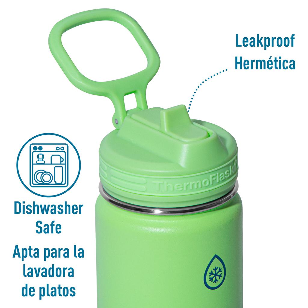 ThermoFlask Botella Térmica de Acero Inoxidable 2 Piezas / 473.18 mL / 16 oz