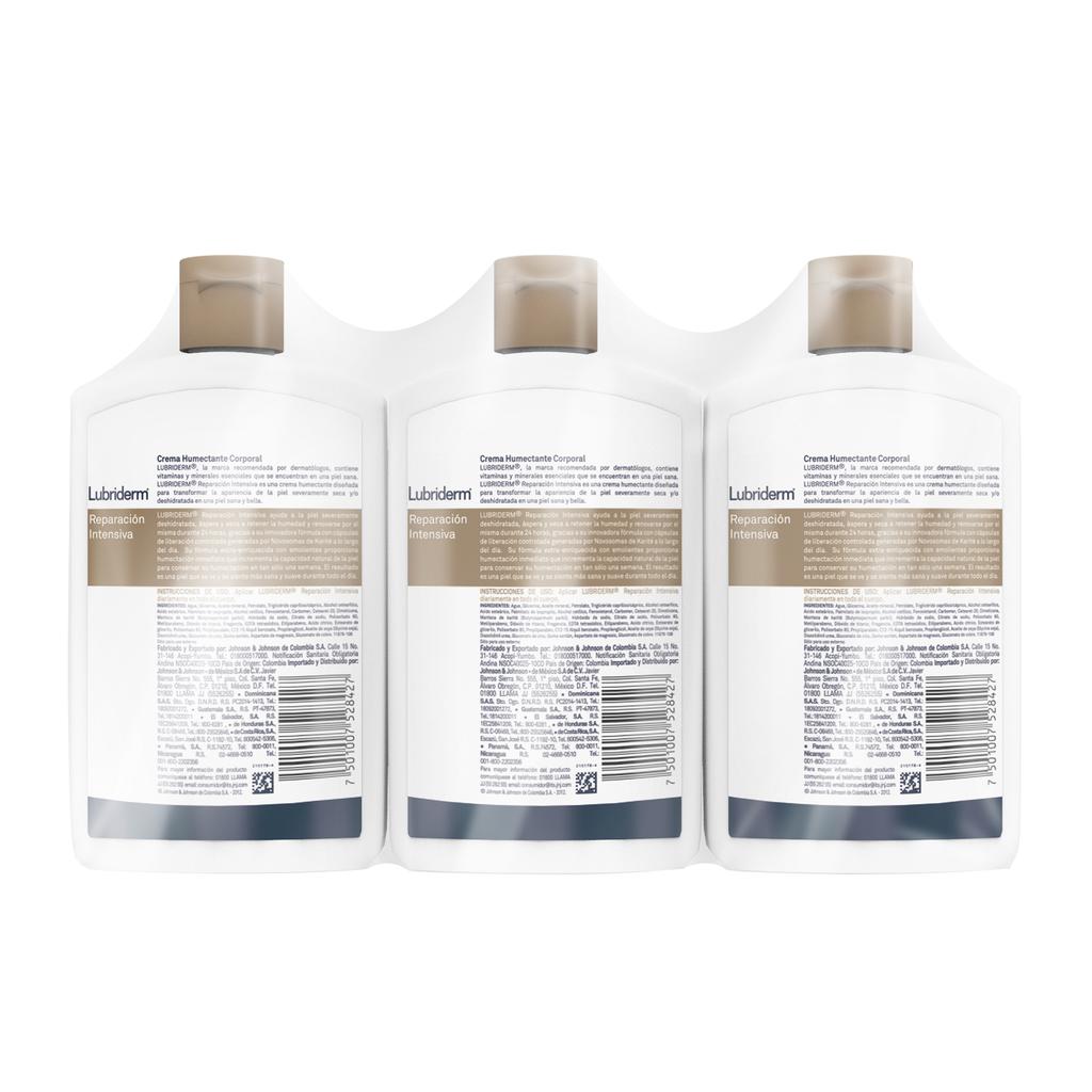 Lubridem Crema Humectante para Piel Seca 3 Unidades / 400 mL