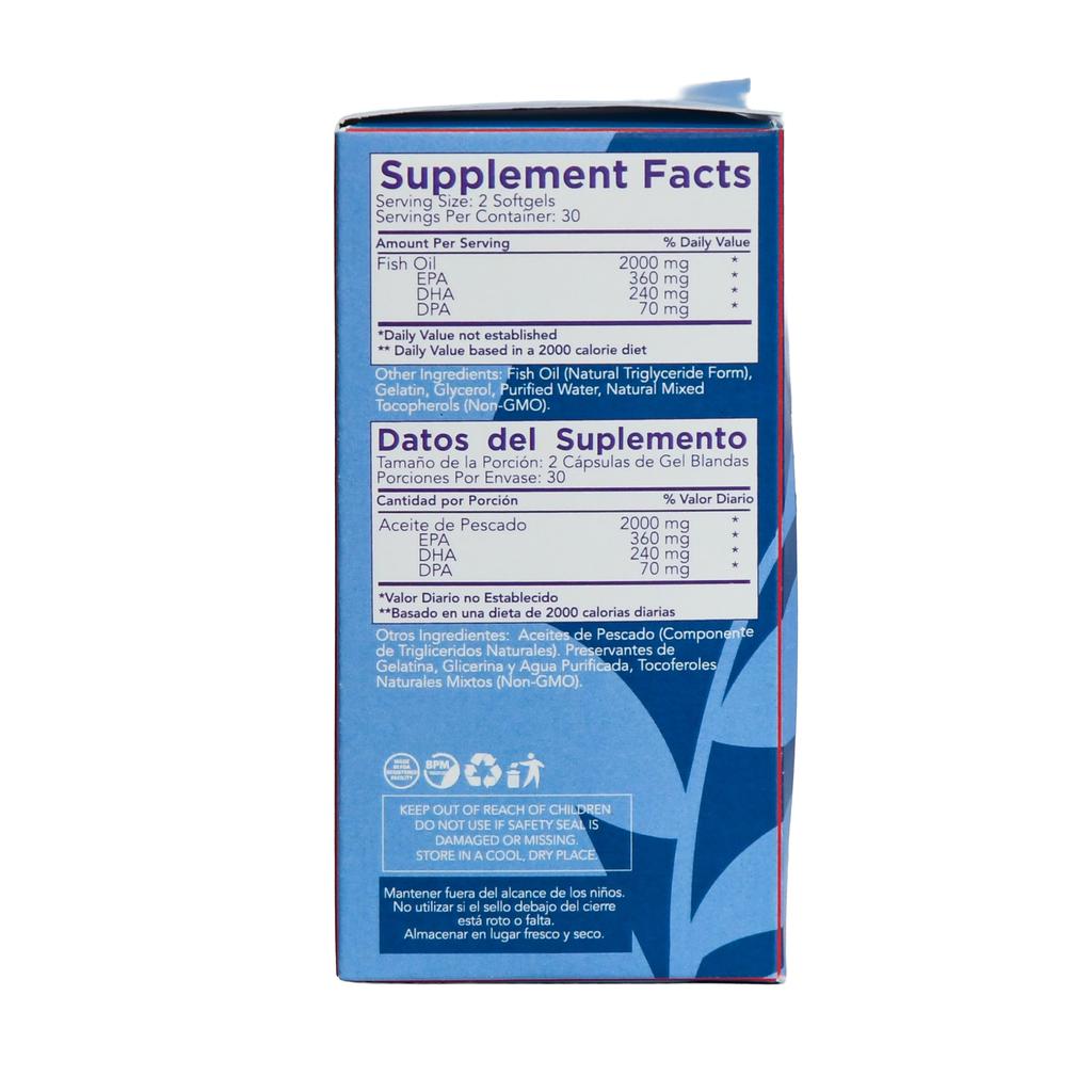Fitamin Suplemento Alimenticio de Omega 3 en Cápsulas Blandas 2 Unidades