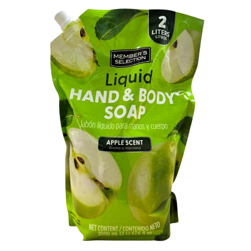 Member´s Selection Jabón Líquido para Manos y Cuerpo Manzana 2 L / 67.6 oz