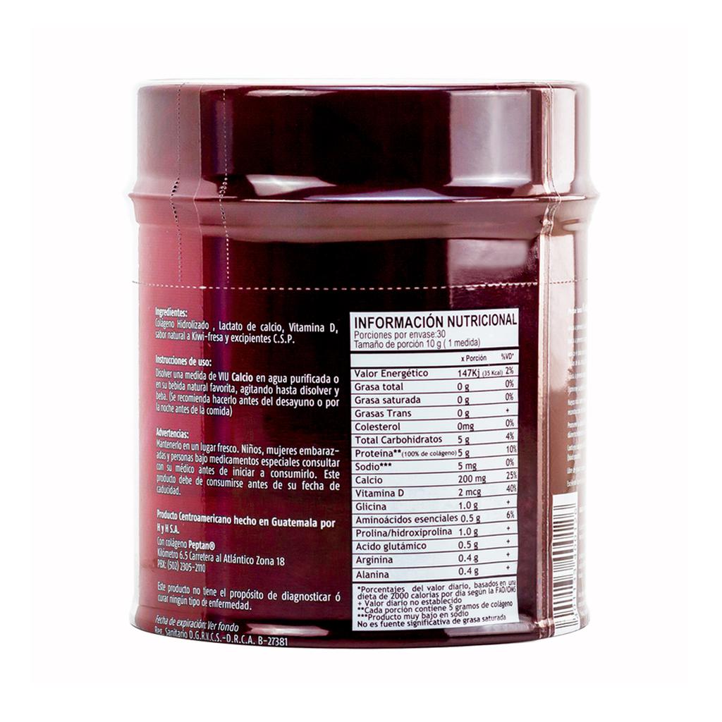 Viu Colágeno + Calcio Mezcla en Polvo 300 g