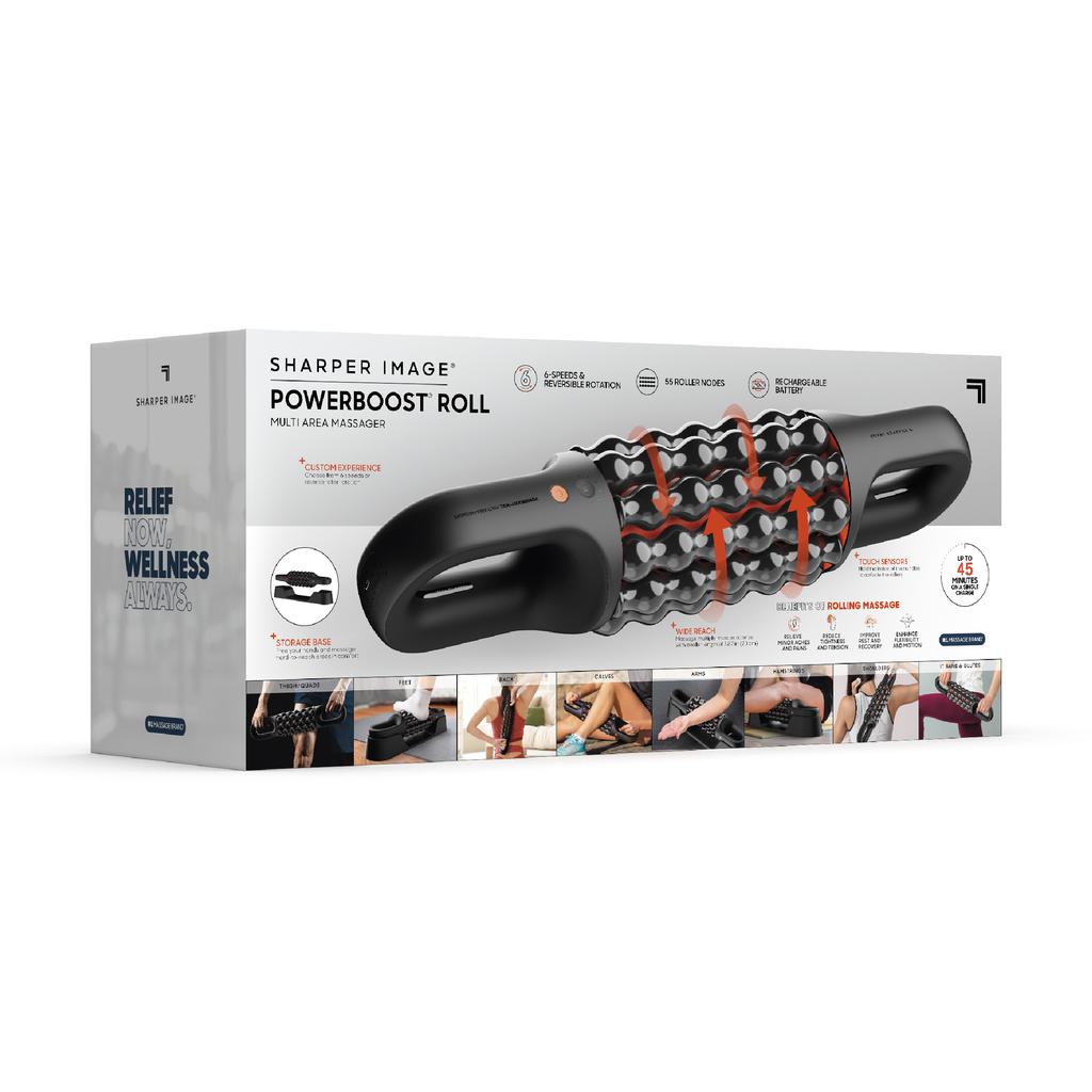 Sharper Image Masajeador Multiárea Powerboost Roll 6 Velocidades
