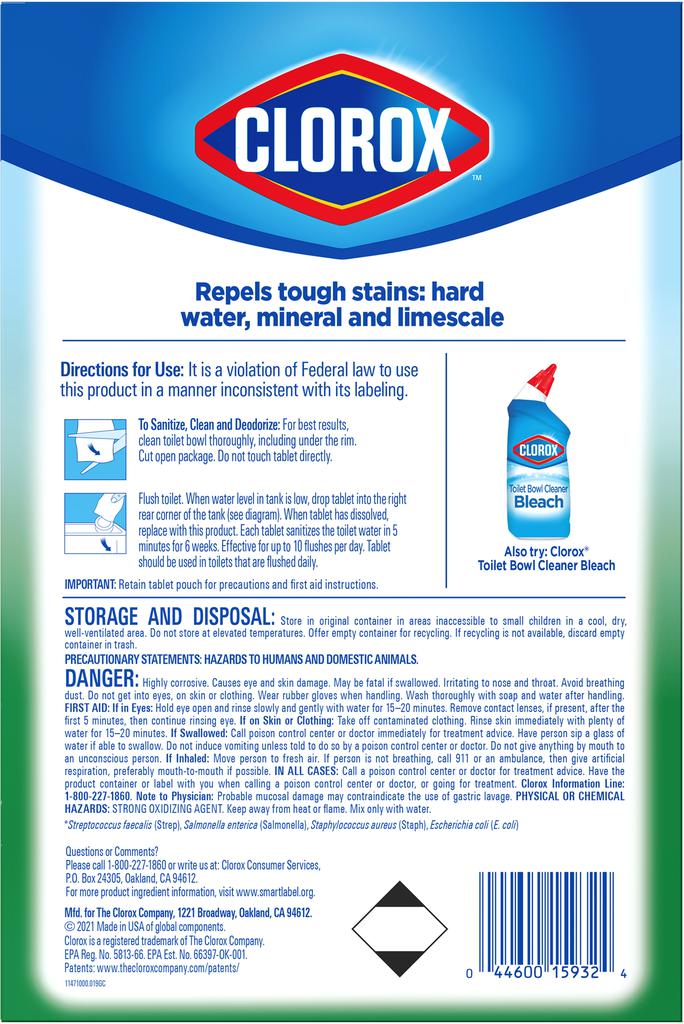 Clorox Limpiador de Inodoros 6 Unidades / 100 g