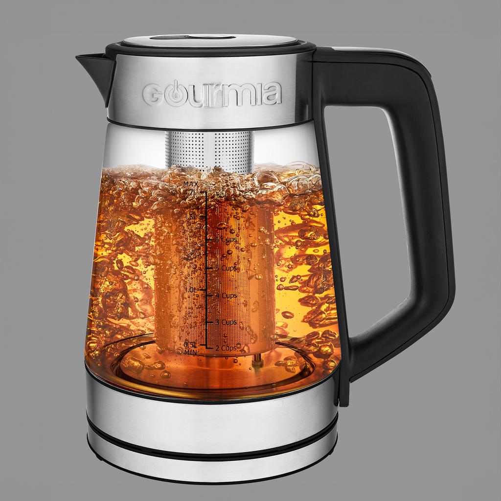 Gourmia Tetera Inalámbrica con Asa y Panel de Control Digital 1.7 L / 57.48 oz
