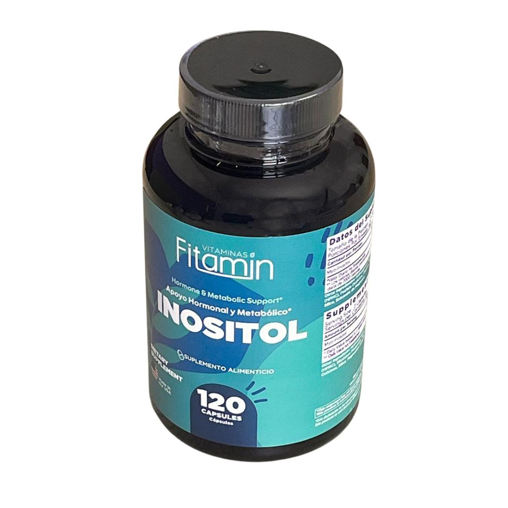 Fitamin Inositol Suplemento para Equilibrio Hormonal y Metabólico 120 Cápsulas