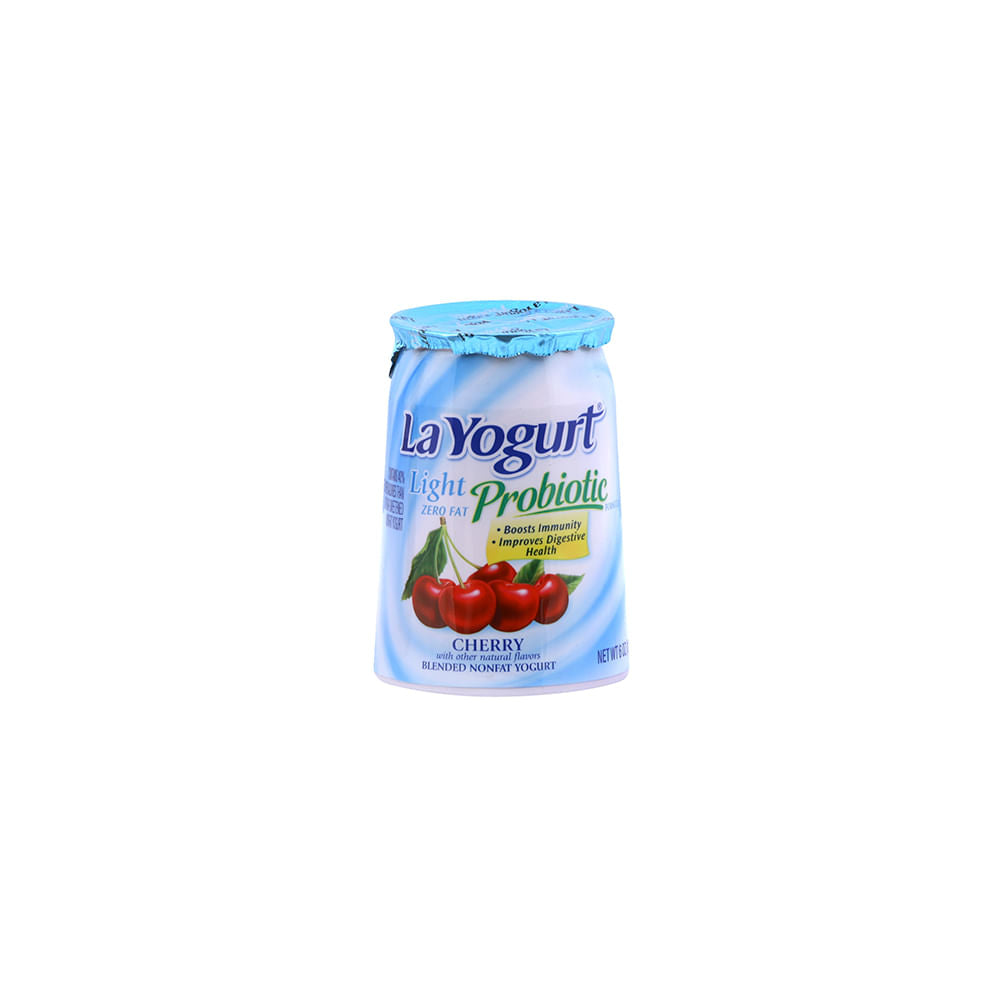 Yogurt Probiótico La Yogurt Light Sabor Cereza 6 Oz