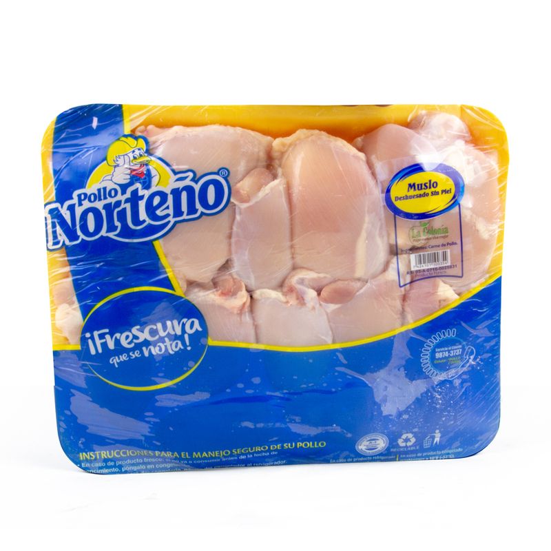 Muslo De Pollo Norteño Deshuesado En Bandeja 1 Lb