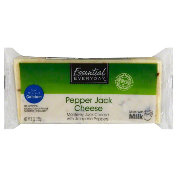 Queso Pepper Jack Essential Everyday En Bloque 8 Oz