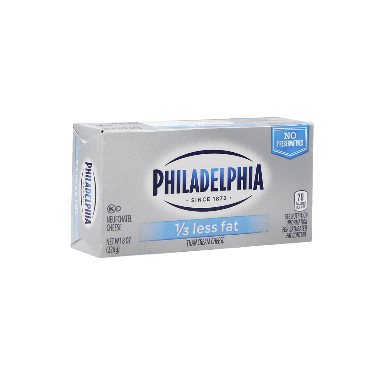 Queso Crema Philadelphia 1/3 Menos De Grasa En Caja 226 Gr