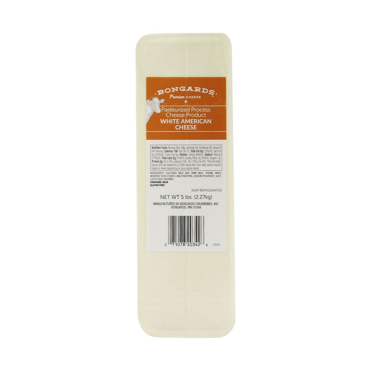 Queso Americano Bongards Blanco 1 Lb