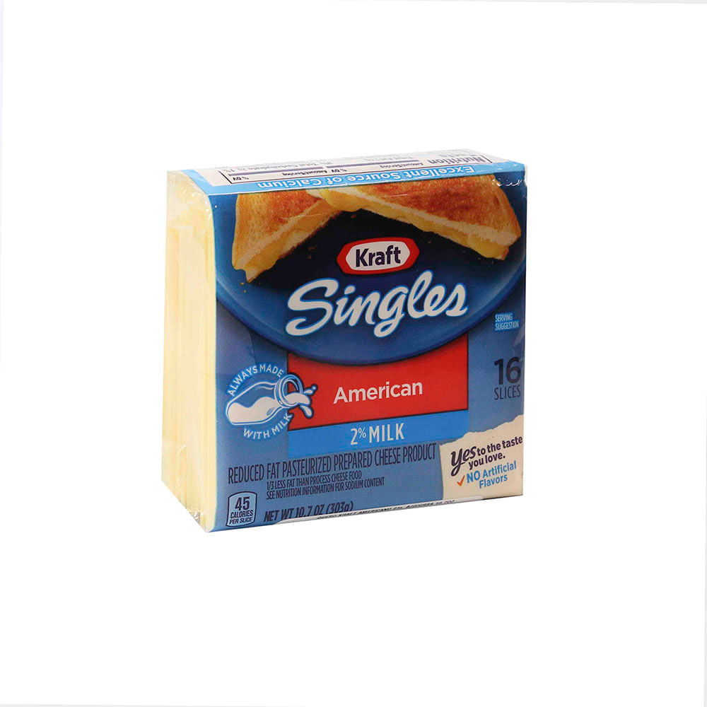 Queso Kraft 2% Bajo En Grasa 10.7 Oz