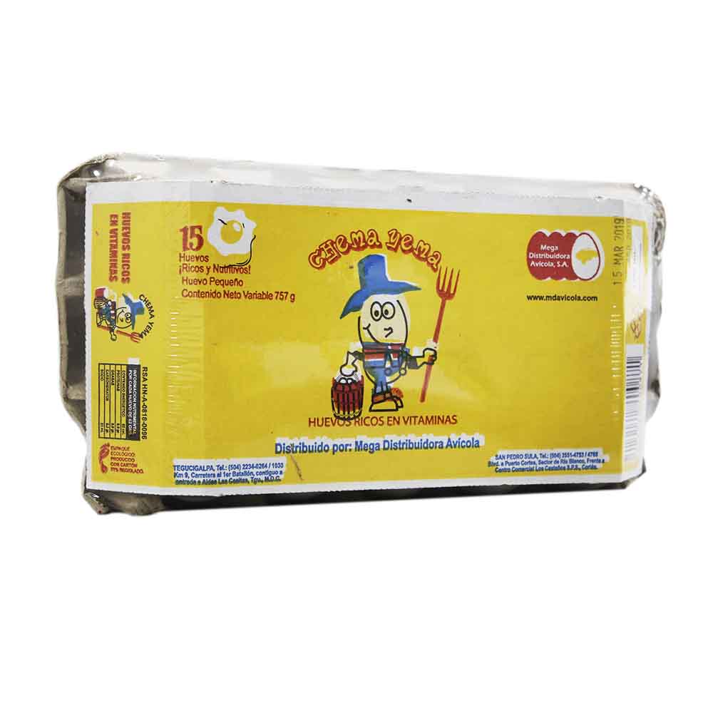 Huevos Pequeños Chema Yema 15 Un