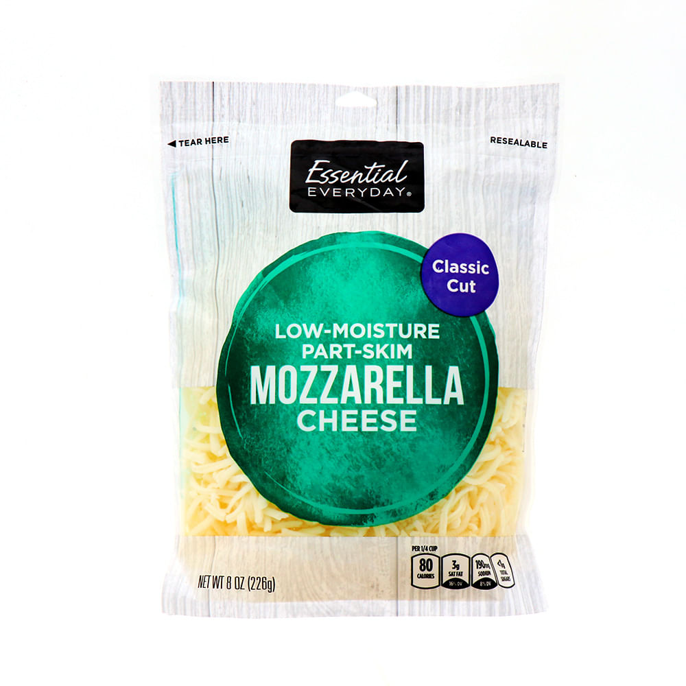 Queso Rallado Mozzarella de 226gr Essential Everyday