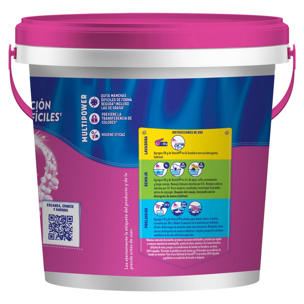 Vanish Rosa Removedor de Manchas en Polvo 2.8 kg