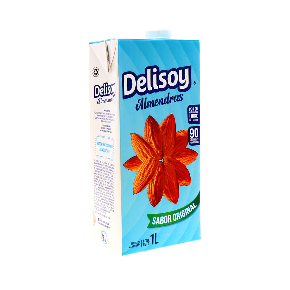 Bebida Delisoy Almendras Sabor Original 1 Lt