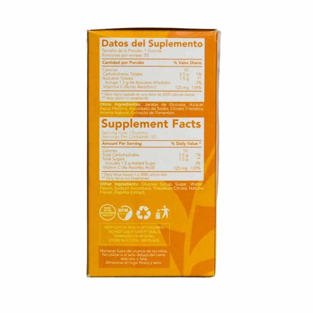 Fitamin Vitamina C en Gomitas Sabor Naranja 2 Unidades / 50 Gomitas