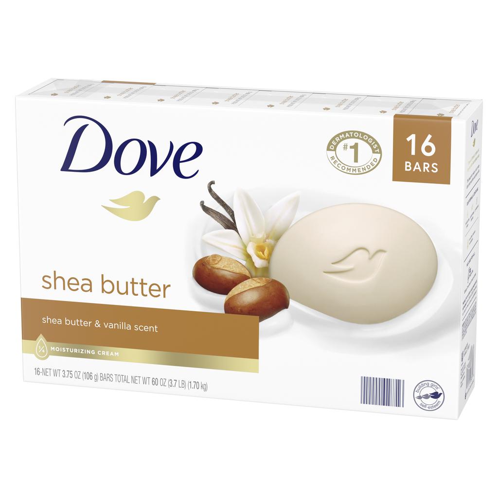 Dove Jabón en Barra con Manteca de Karité 16 Unidades / 106 g / 3.75 oz