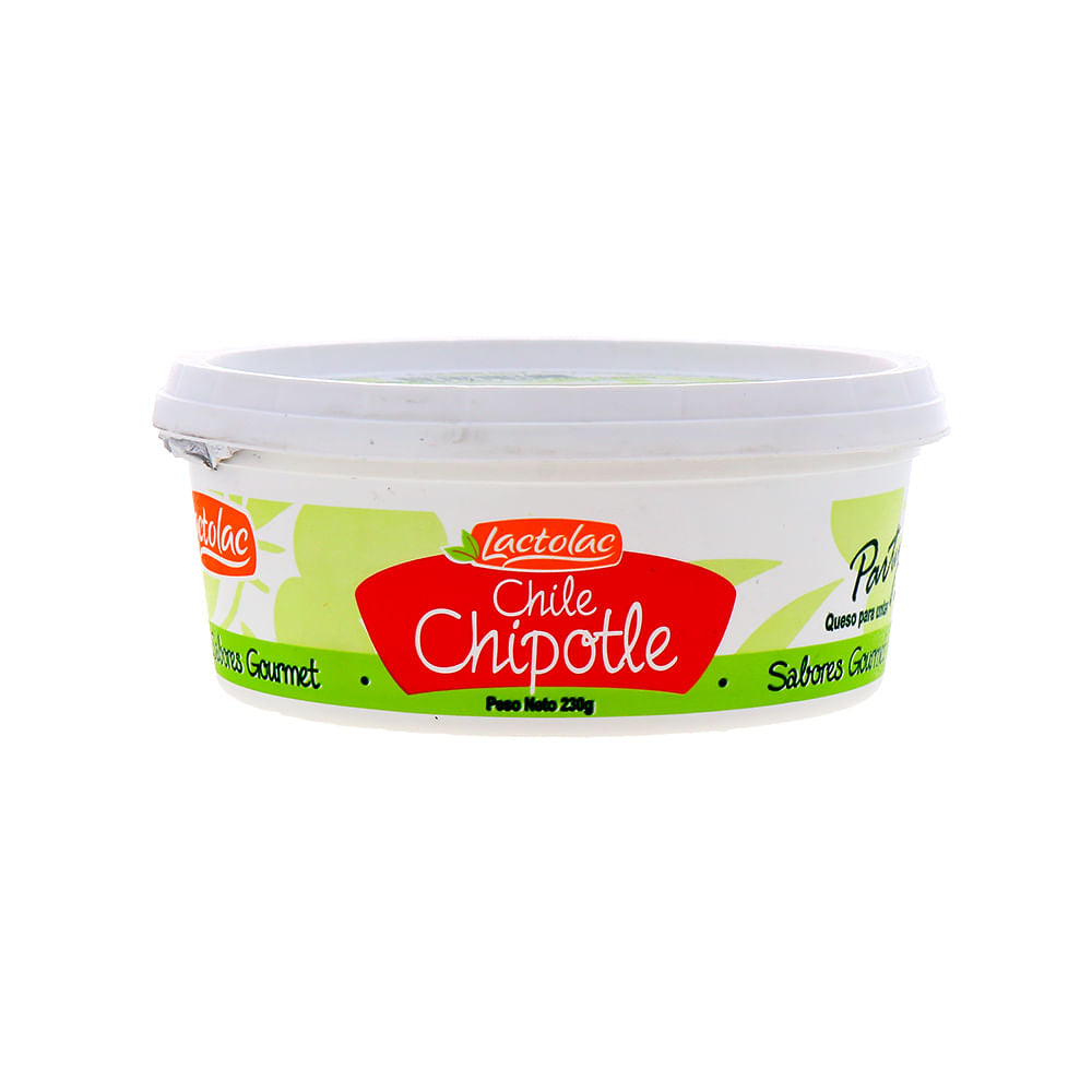 Dip De Queso Lactolac Con Chile Chipotle 230 Gr