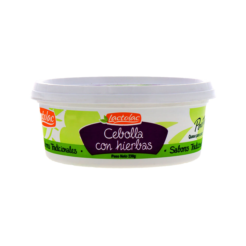 Dip De Queso Lactolac Con Cebolla Y Hiervas 230 Gr