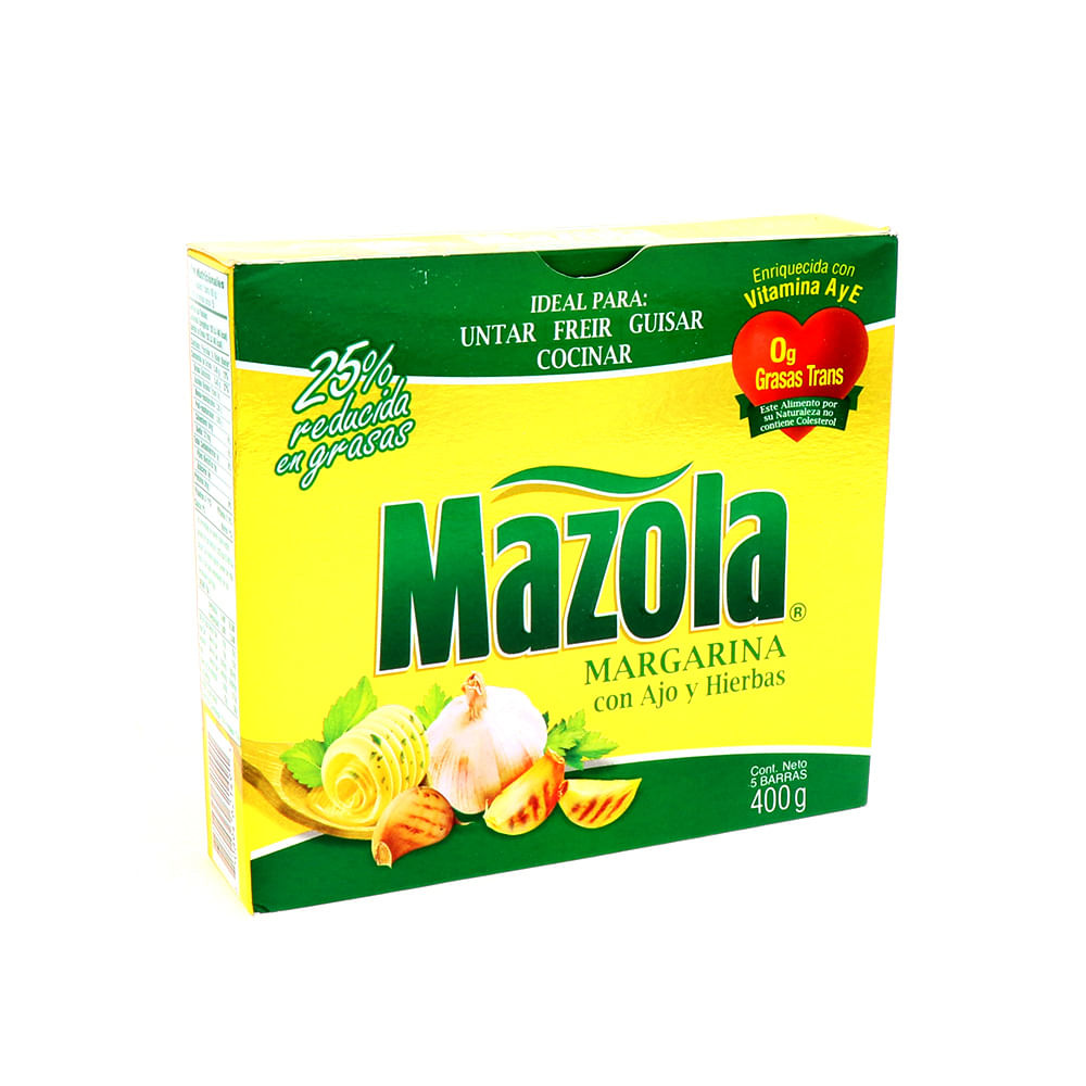 Margarina Mazola Con Hierbas Y Ajo 400 Gr