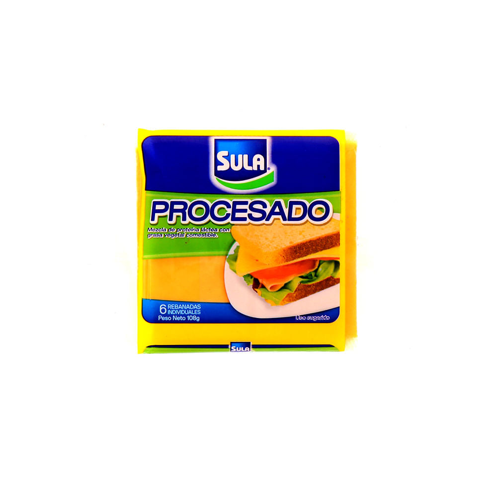 Queso Procesado Sula 108 Gr