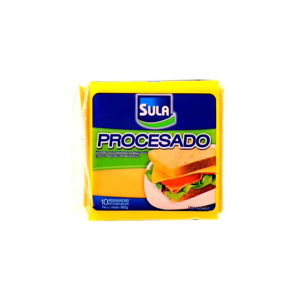 Queso Procesado Sula 180 Gr