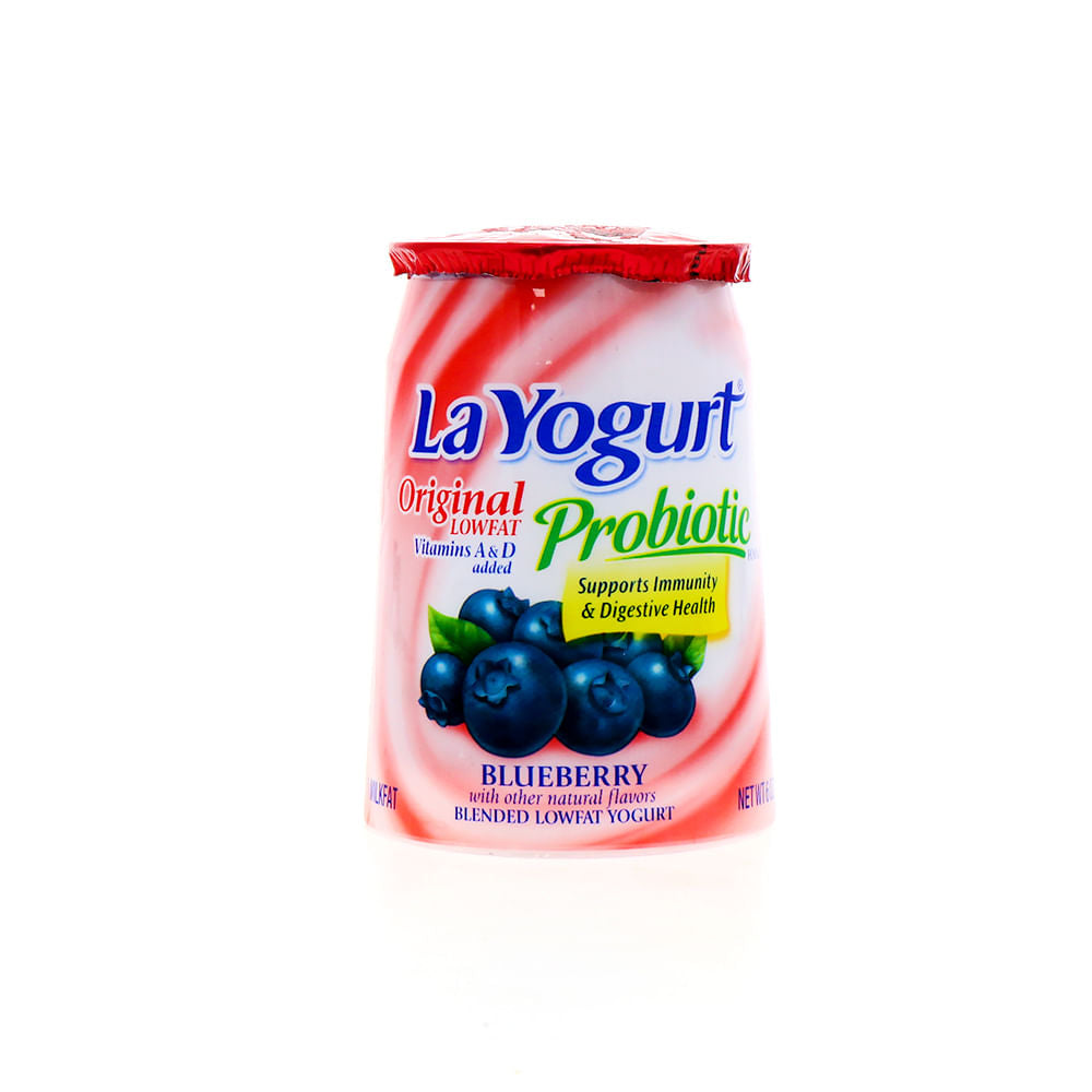 Yogurt Probiótico La Yogurt Original Sabor Arándanos 6 Oz