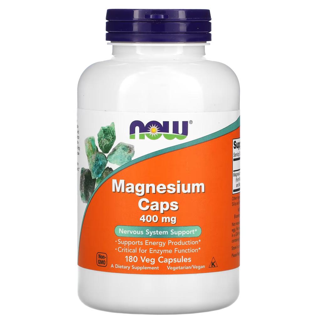 Now Magnesio 180 Cápsulas / 400 mg / 0.01 oz