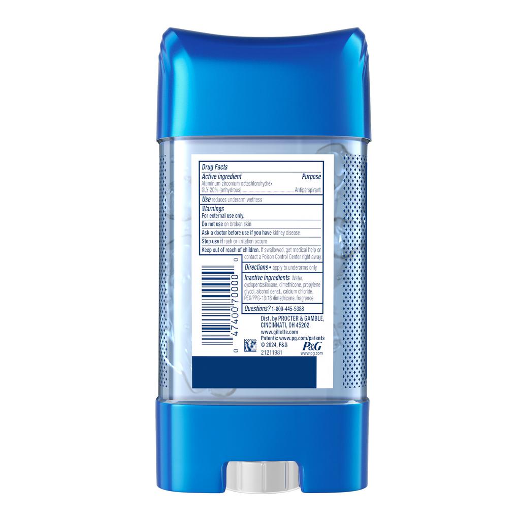 Gillette Desodorante en Gel Supreme Protection 5 Unidades / 107 mL / 3.8 oz