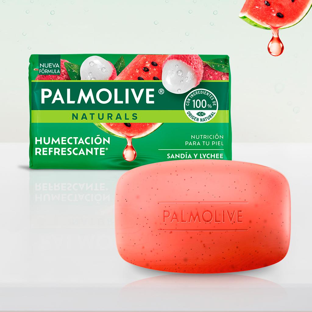 Palmolive Naturals Jabón de Baño Frescura Nutritiva y Humectación Refrescante 12 Unidades / 100 g
