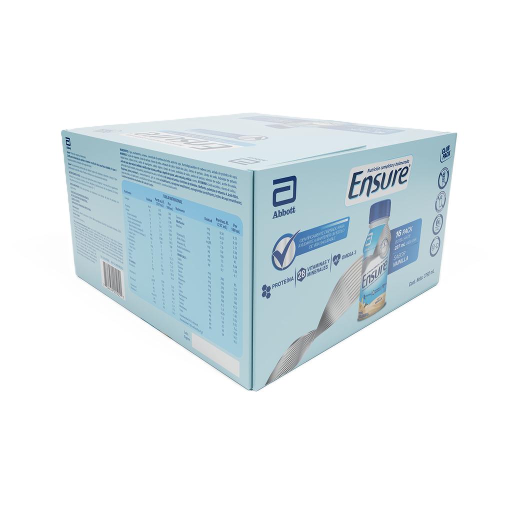 Ensure Suplemento Líquido Sabor Vainilla 16 Unidades / 237 mL
