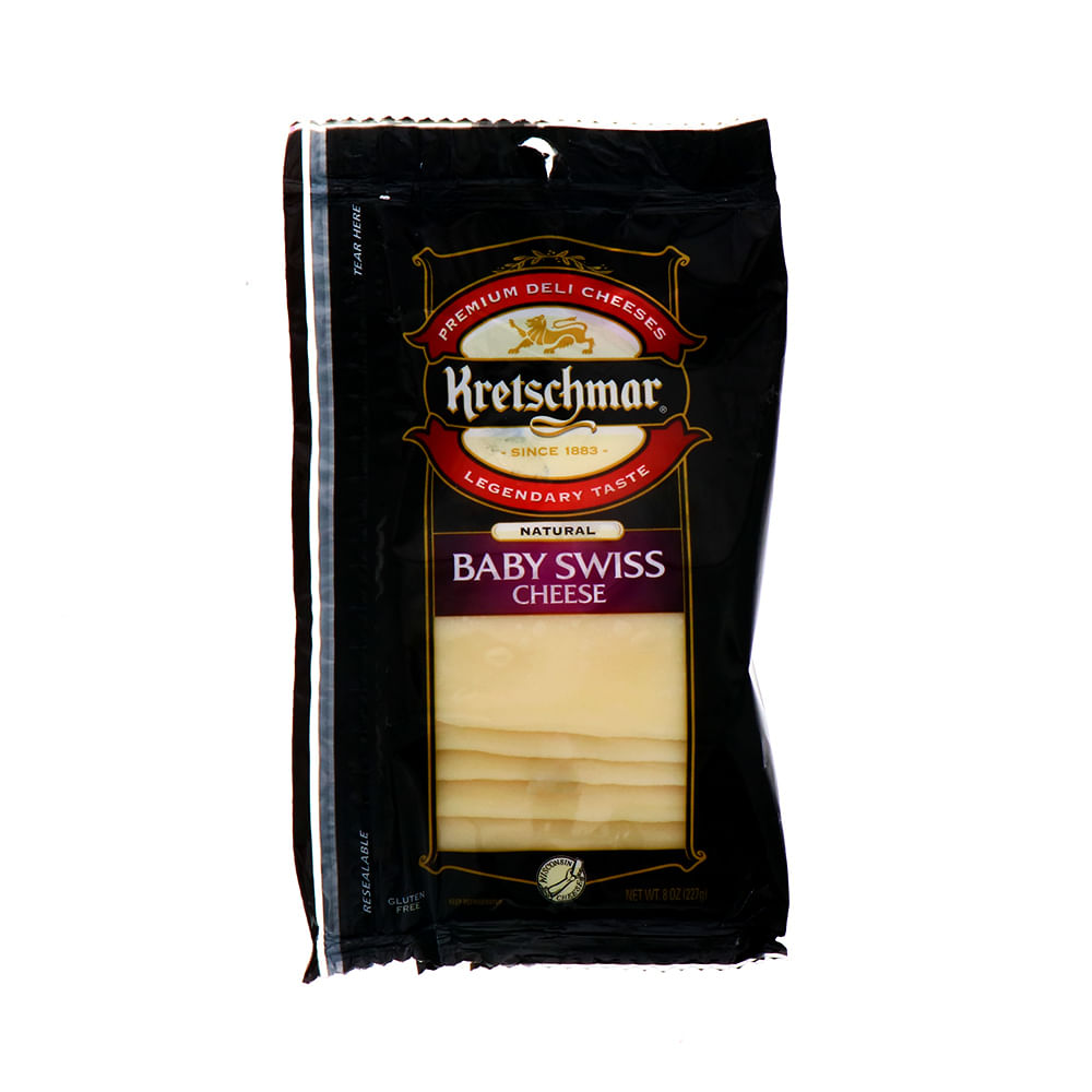 Queso Suizo Kretschmar Baby Rebanado 8 Oz