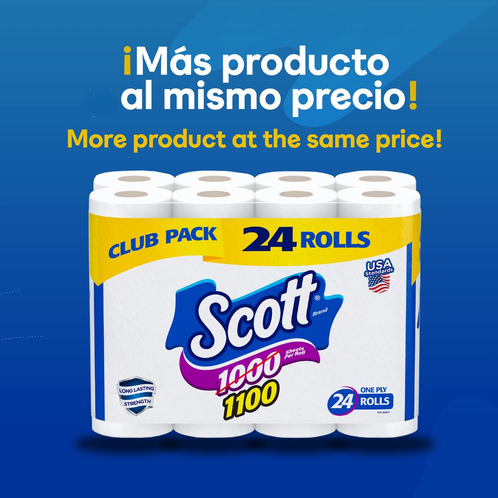 Scott Papel Higiénico 24 Unidades / 1 100 Hojas