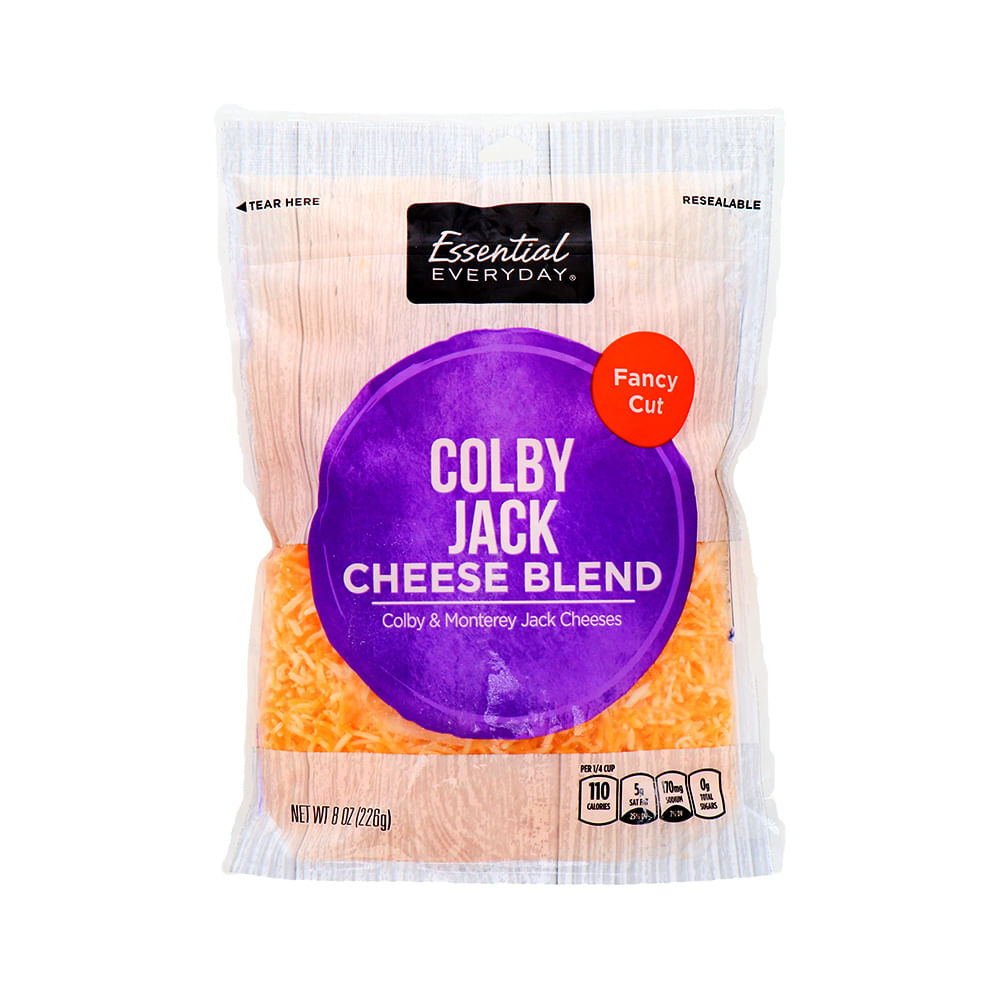 Queso Colby Jack Rallado de 226gr Essential Everyday