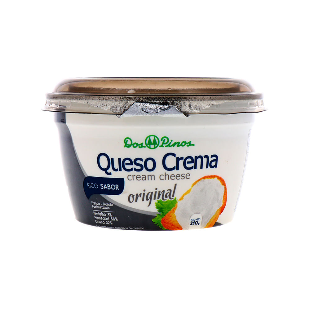 Queso Crema Dos Pinos Original 210 Gr