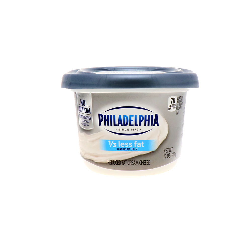 Queso Crema Philadelphia 1/3 Less Fat 12 Oz