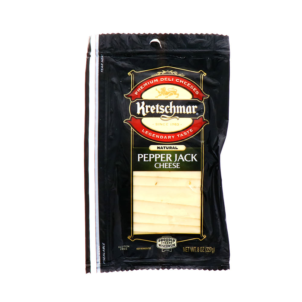 Queso Pepper Jack Kretschmar En Rodajas 8 Oz