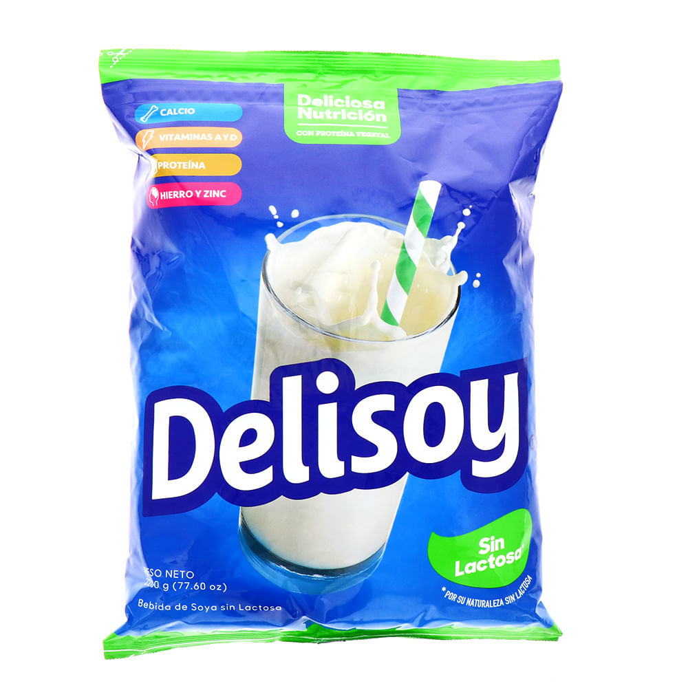 Bebida En Polvo De Soya Delisoya Sin Lactosa 2200 Gr