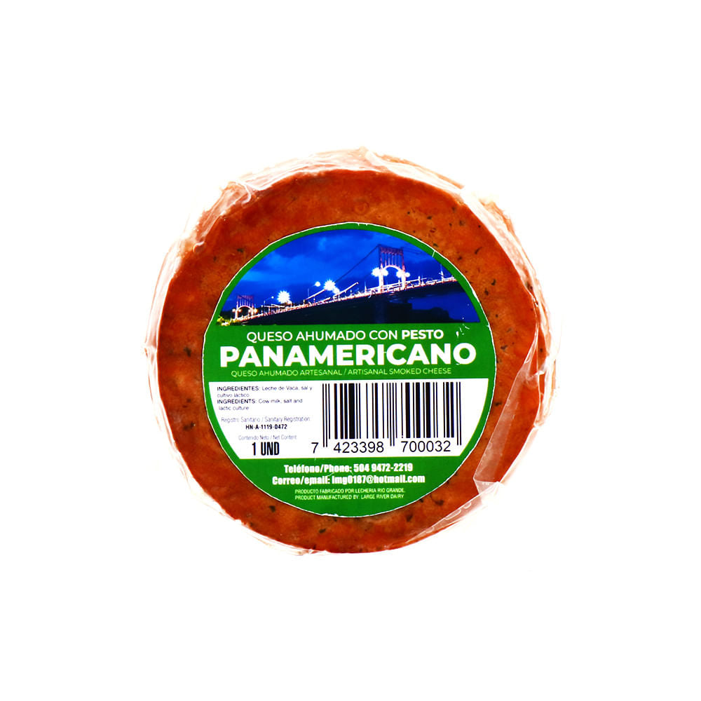 Queso Ahumado Panamericano Con Pesto Un