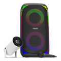 Tzumi Teatro en Casa con Proyector, Altavoz Bluetooth y Micrófono