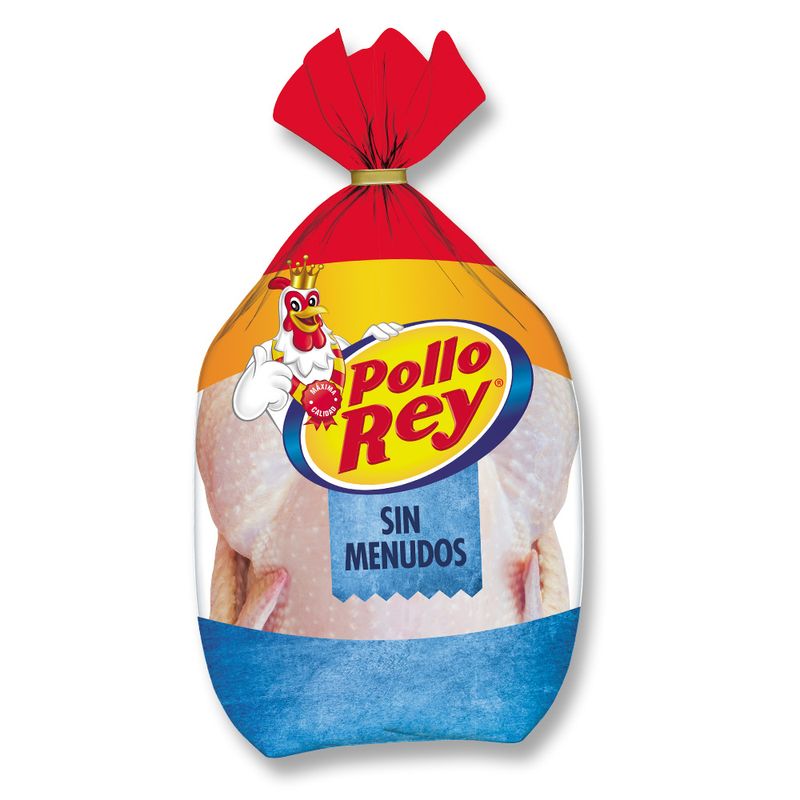 Pollo Entero Rey sin Menudo Congelado Pollo Rey x Unidad