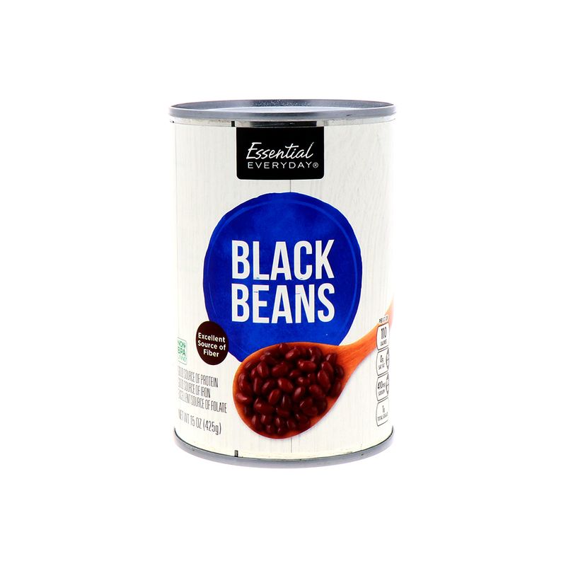 Frijoles negros de 15 Oz enlatados Essential Everyday
