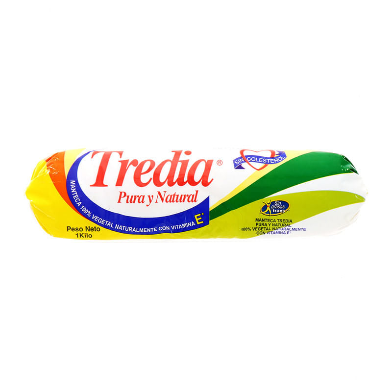 Manteca Tredia Pura Y Natural Sin Colesterol 910 Gr