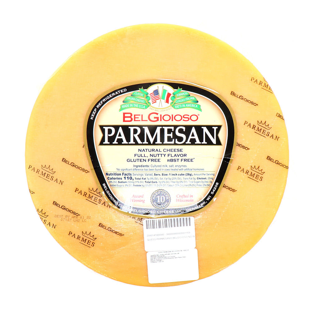 Queso Parmesano Belgioioso No Wax X Lb