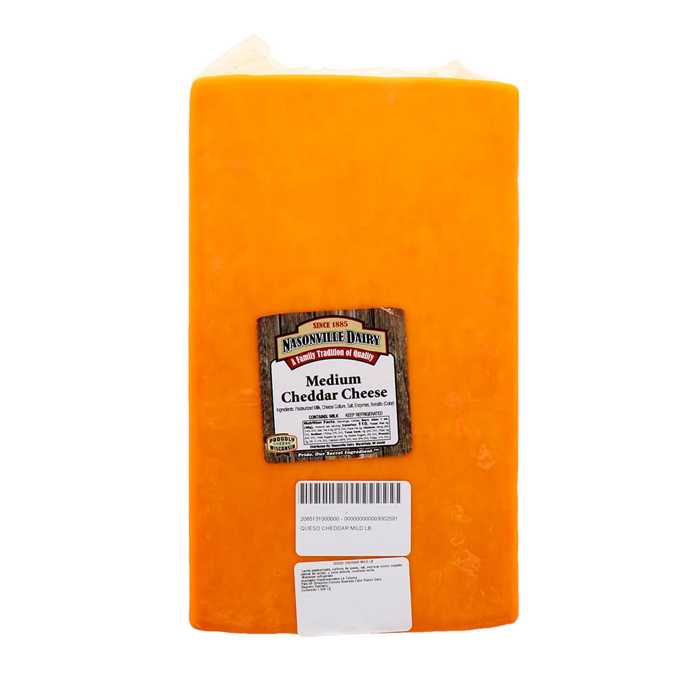 Queso Cheddar Mild X Lb